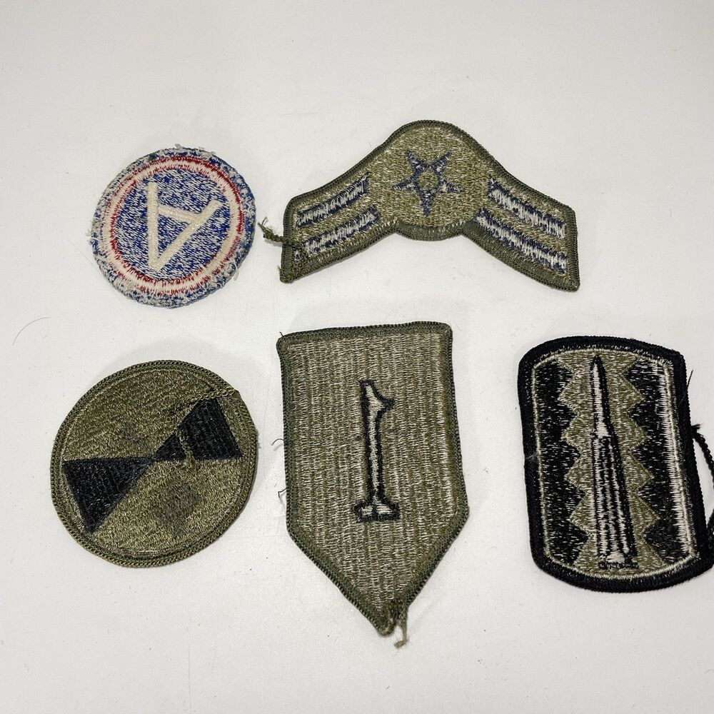 Vintage US Military Patch Lot 5 Army Air Force Insignia Subdued Uniform - Picture 4 of 4